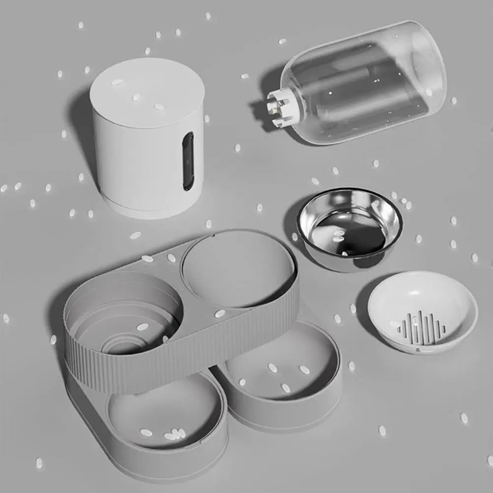 2-in-1 Automatic Pet Feeder & Water Dispenser Set