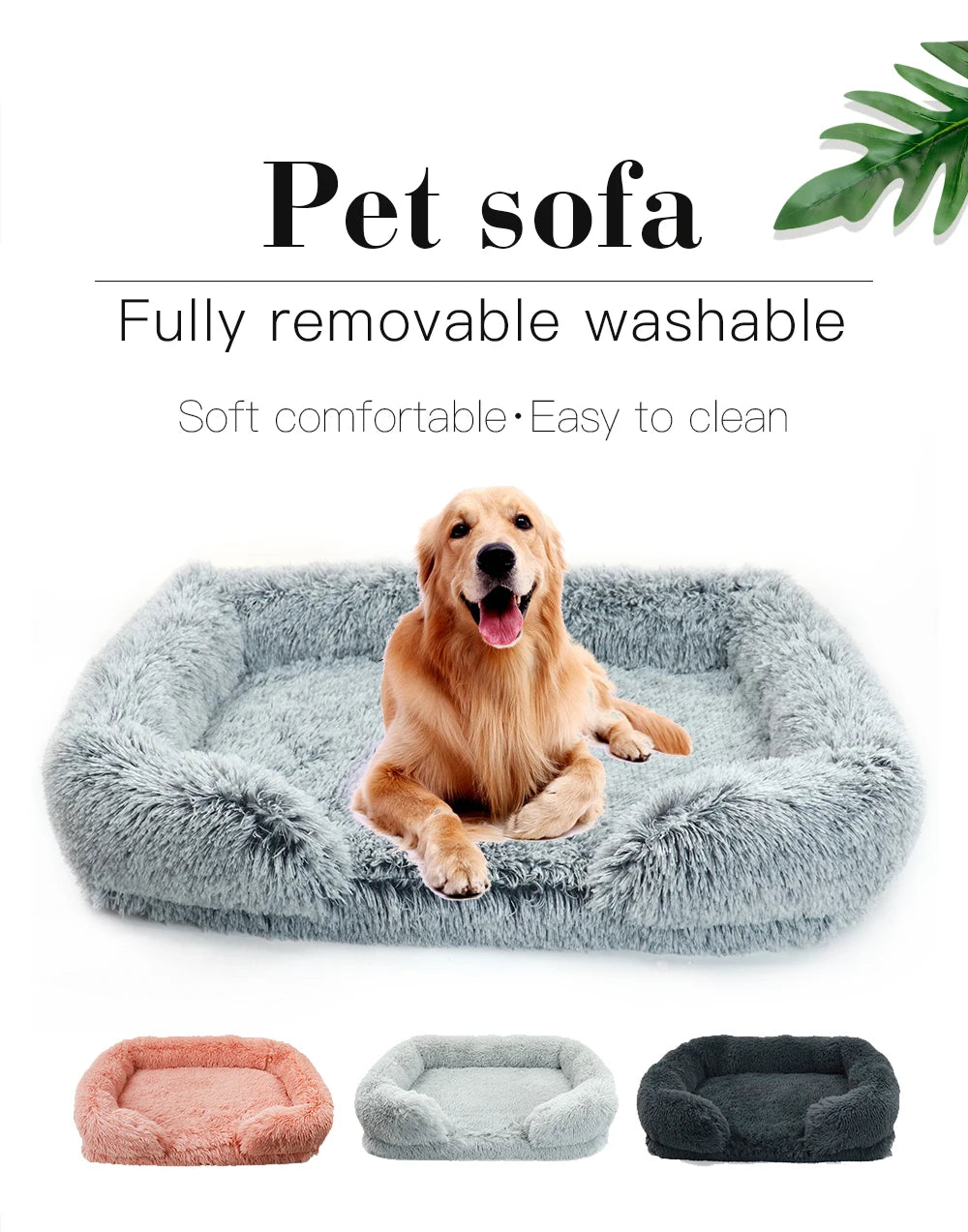 Plush Thickened Orthopedic Pet Bed