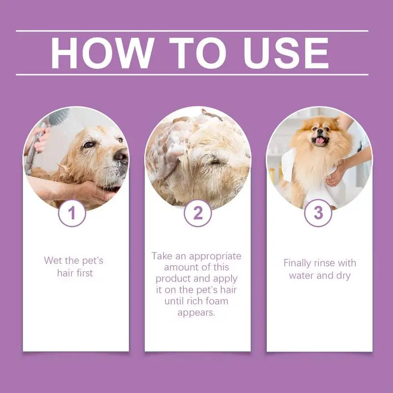 Lavender Natural Plant-Based Deodorizing Pet Shampoo Conditioner