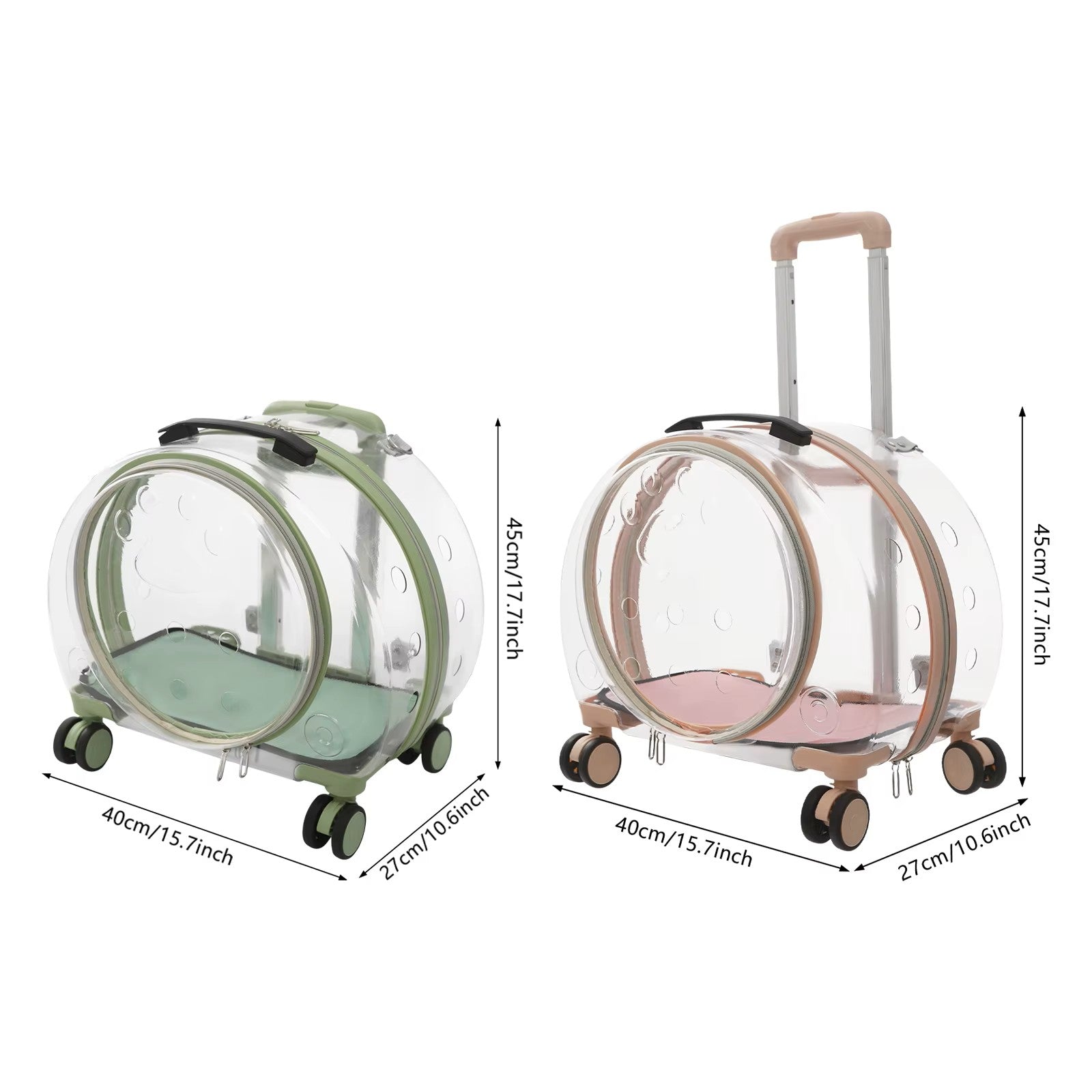Multi-Functional Large Capacity Wheeled Pet Carrier