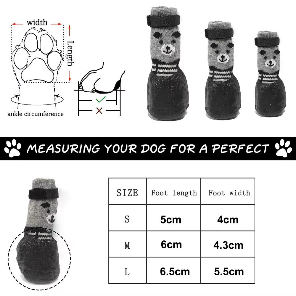 Adjustable Waterproof Pet Sock Booties