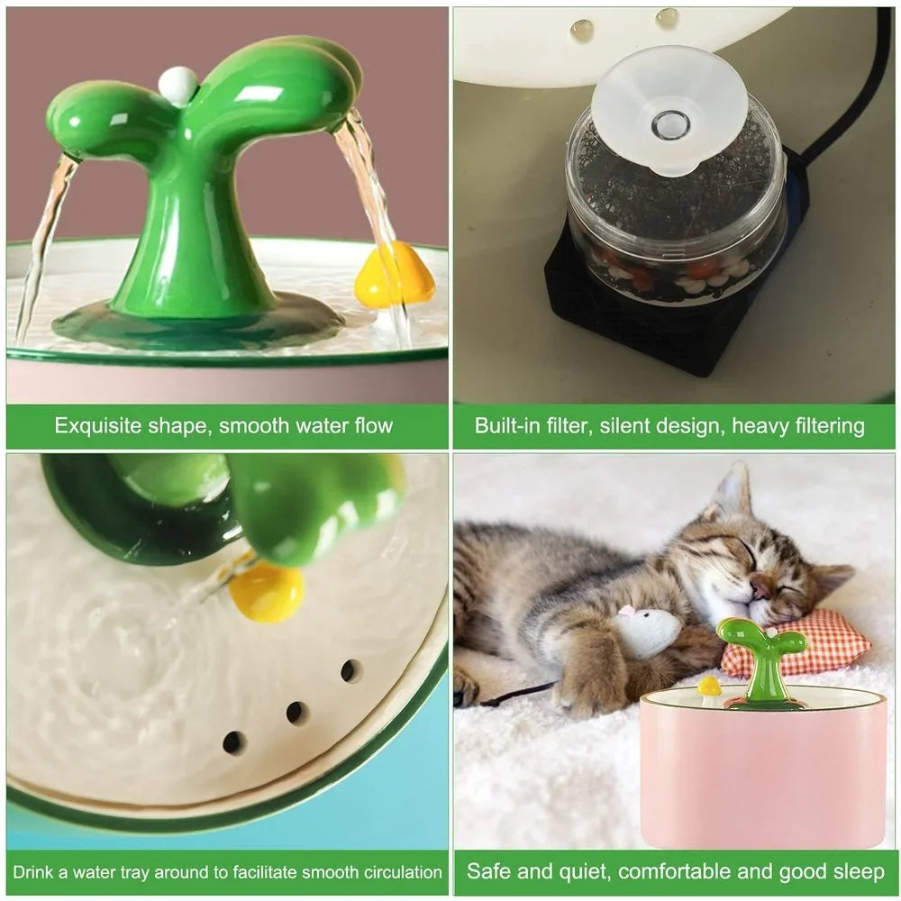 Small Ceramic Automatic Pet Water Fountain