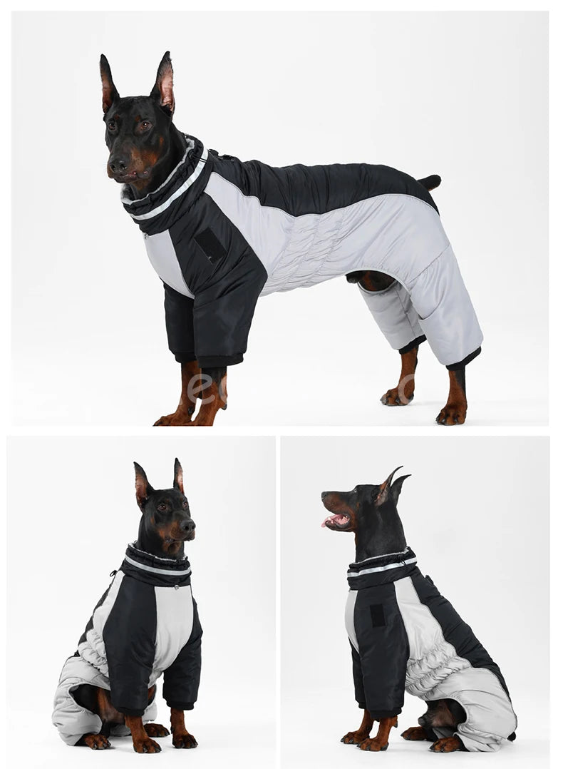 Thick Warm Turtleneck 4‑Legged Dog Snowsuit