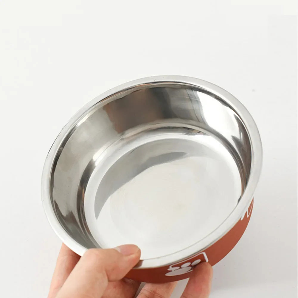 Durable Stainless Steel Non-Slip Pet Bowl