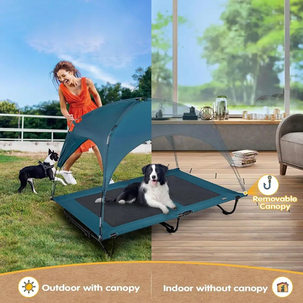 Large Elevated Cooling Bed w/Removable Canopy