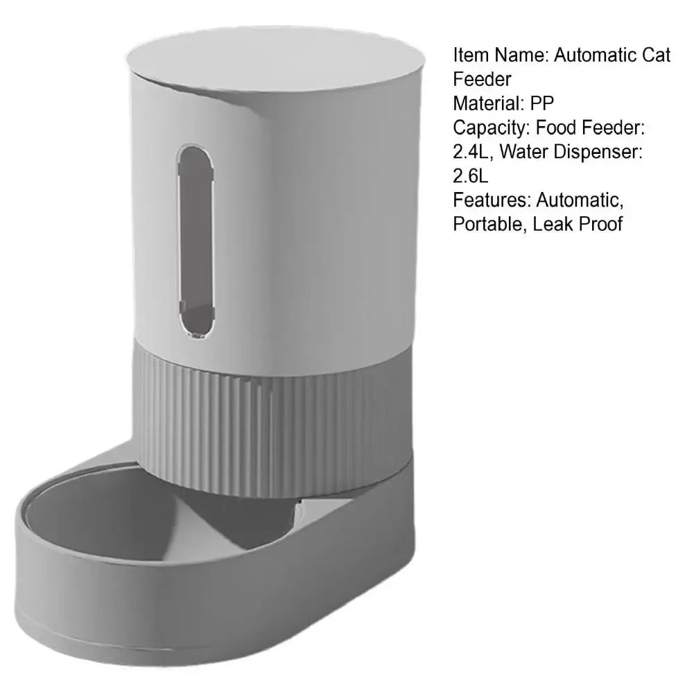 2-in-1 Automatic Pet Feeder & Water Dispenser Set