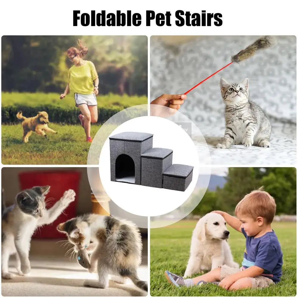 Anti-Slip Pet Bed Climbing Stairs