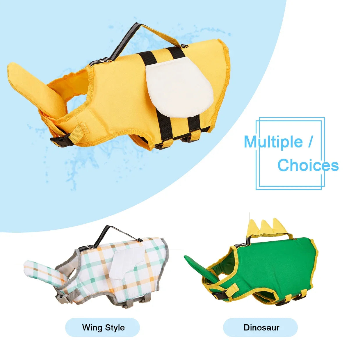 Reflective Adjustable Dog Flotation Life Vest