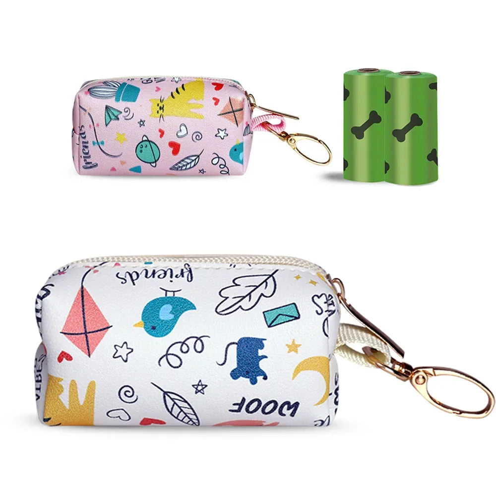 Portable Zipper Pouch Pet Poop Bag Holder