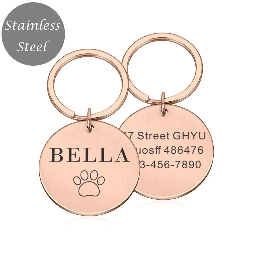 Personalized Stainless Steel Pet ID Tag
