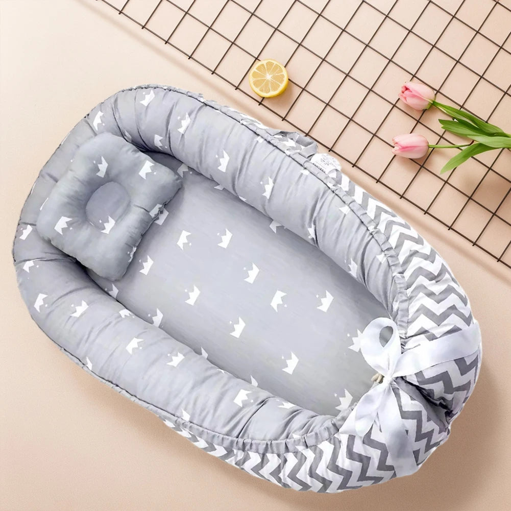 Washable Soft Cloth Thickening Dog Bed W/Pillow