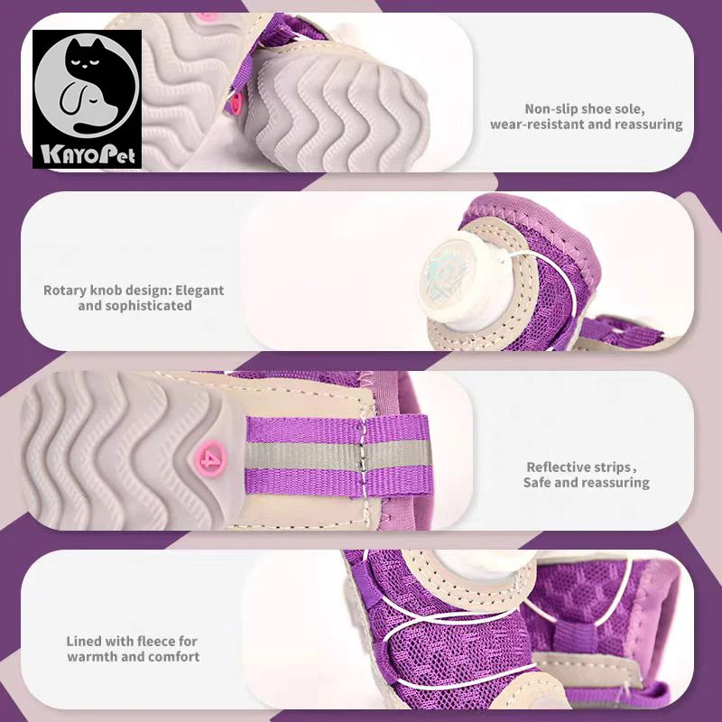 Four Seasons Breathable Ultra Light Knob Pet Shoes