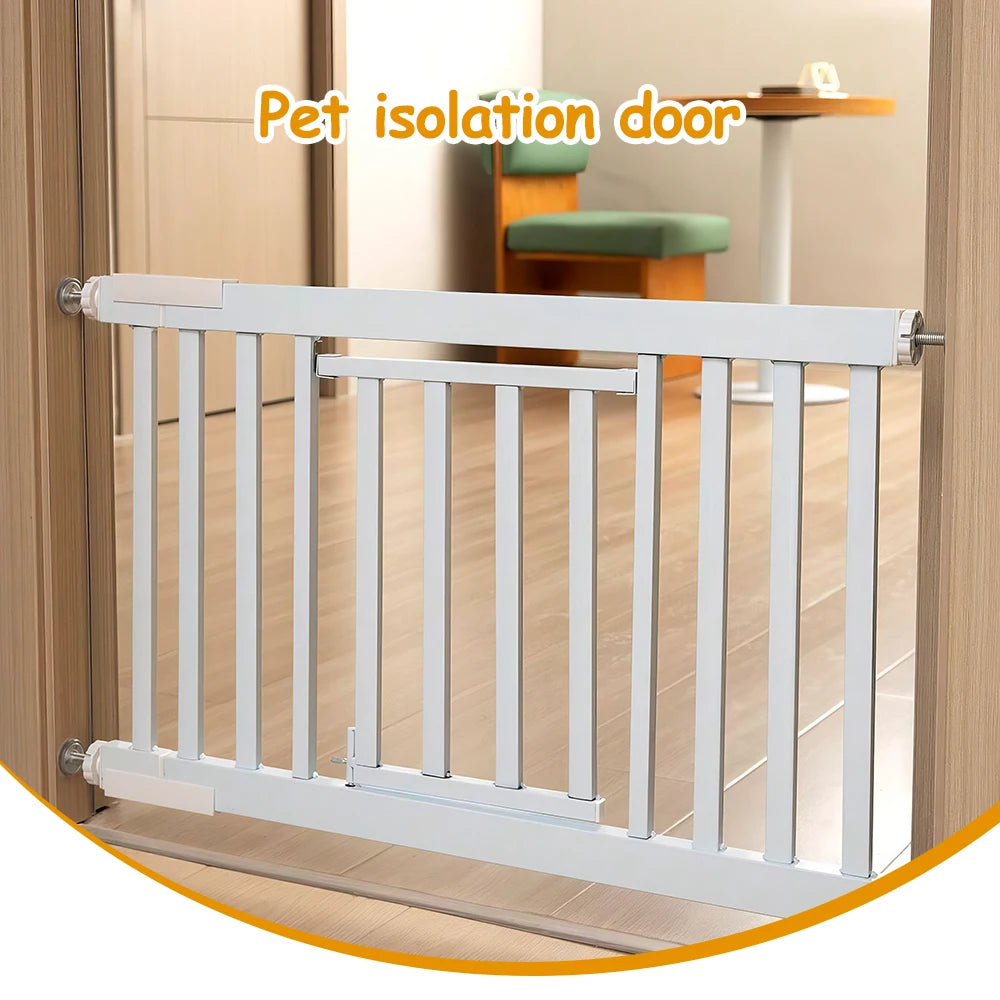 Metal Retractable Pet Gate W/Door