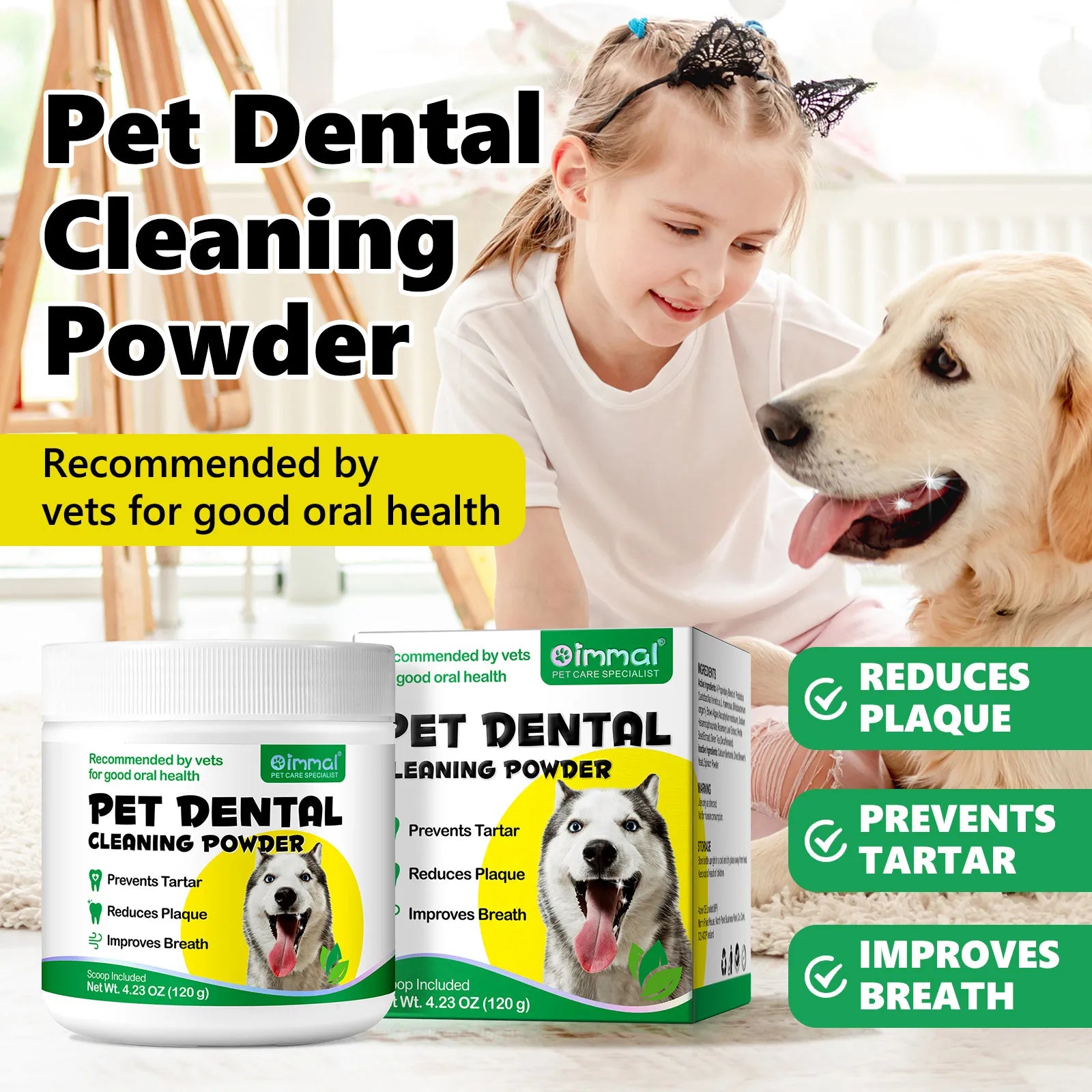 Vet Recommended Pet Dental Cleaning Powder