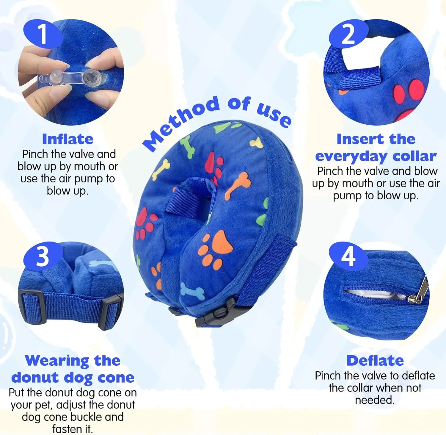 Protective Inflatable Pet Recovery Collar