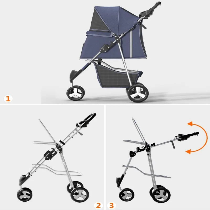 Modern Folding Pet Travel Stroller