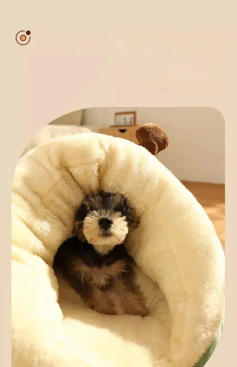 Cozy Plush Pet Sleeping Nest