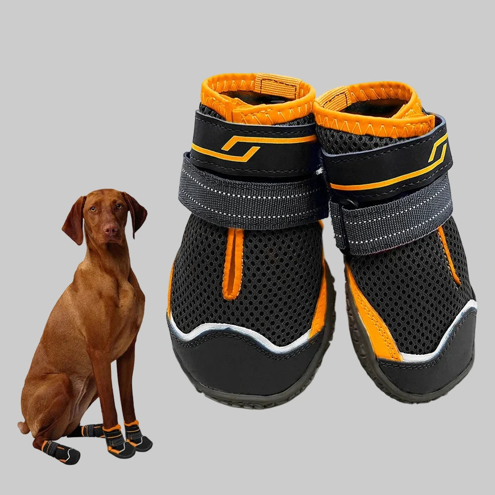 Premium High-Cut Reflective Waterproof Dog Paw Protector Boots
