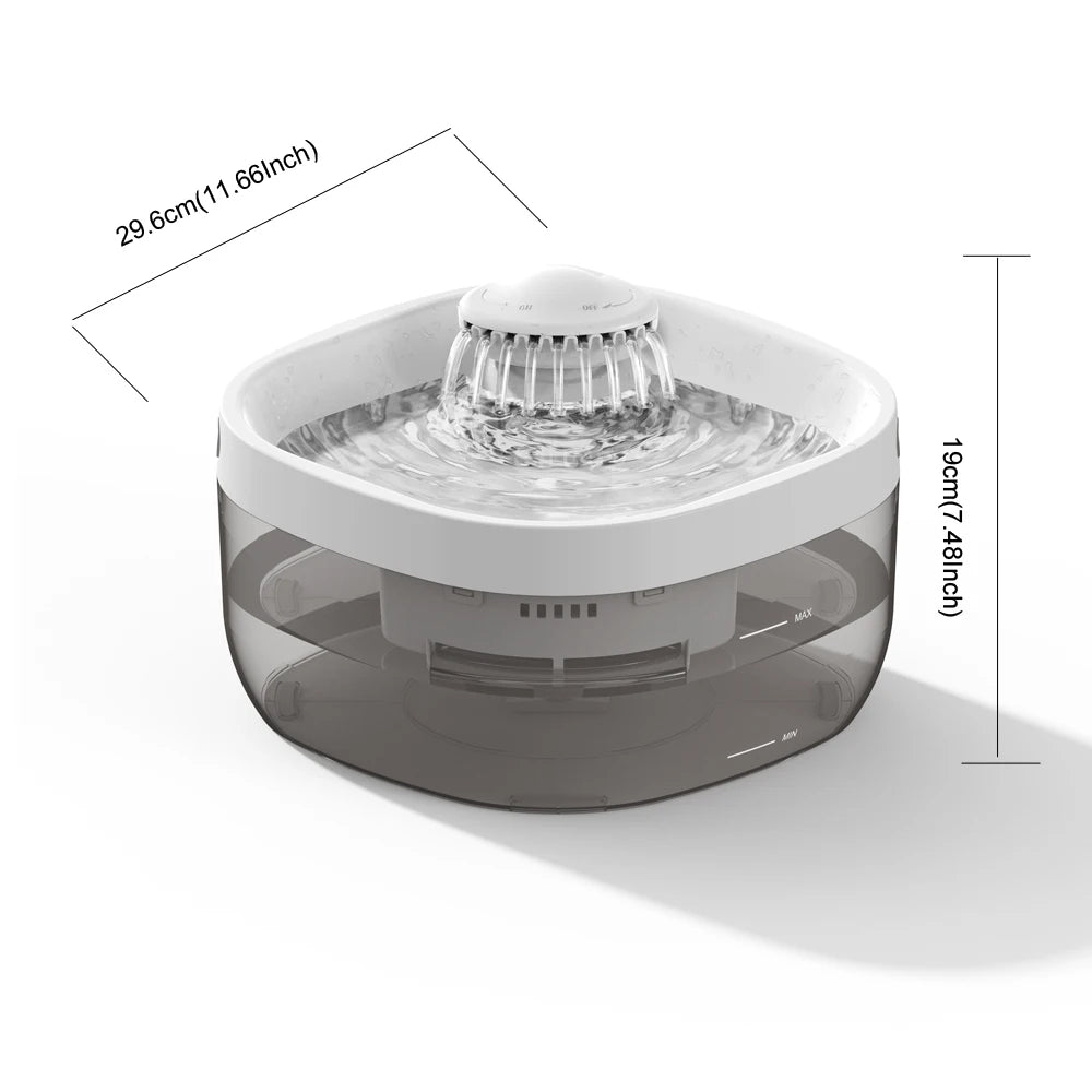 6L High Capacity Automatic Pet Water Fountain