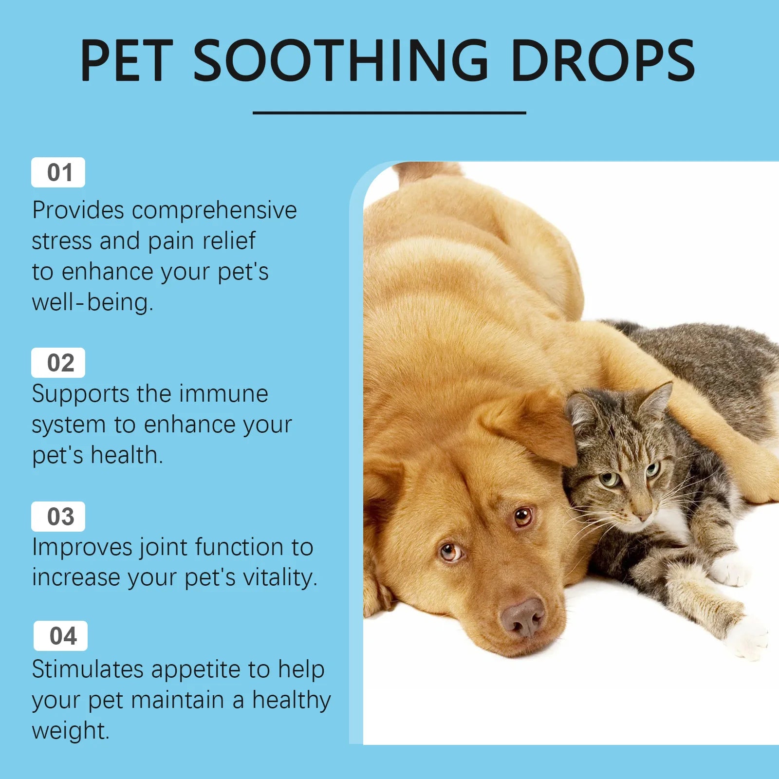 Premium Organic Pet Stress Relief Drops