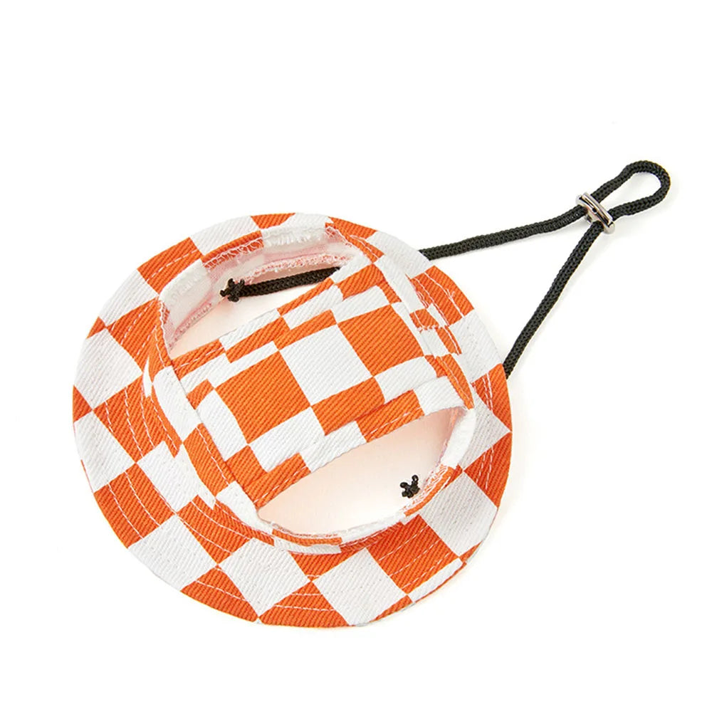 Round Outdoor Dog Brim Cap