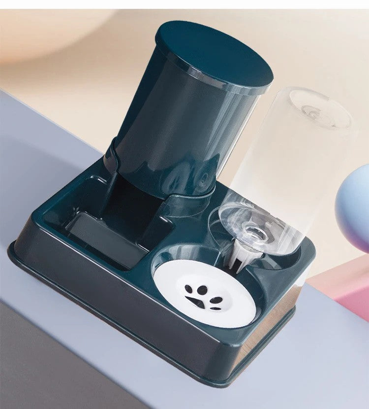 2-In-1 Tilted Pet Gravity Food & Water Dispenser Set