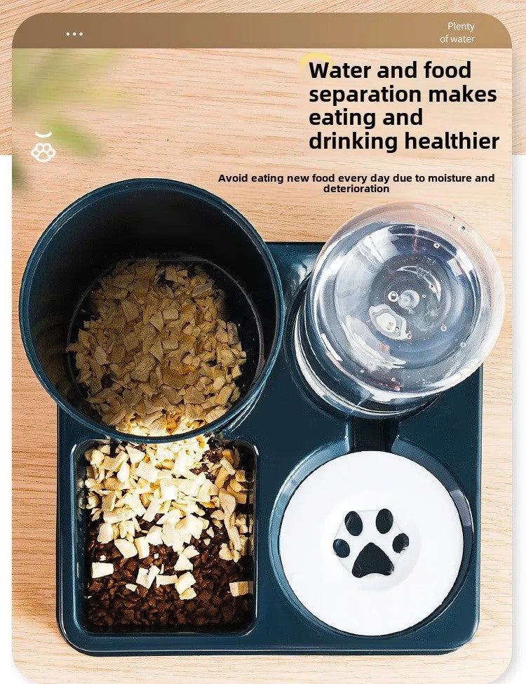 2-In-1 Tilted Pet Gravity Food & Water Dispenser Set