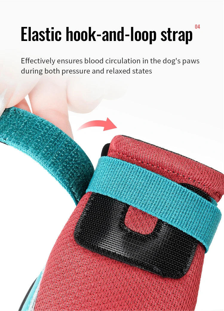 Truelove Explorer Reflective Durable Pet Training Boots w/Golden Vibram Soles
