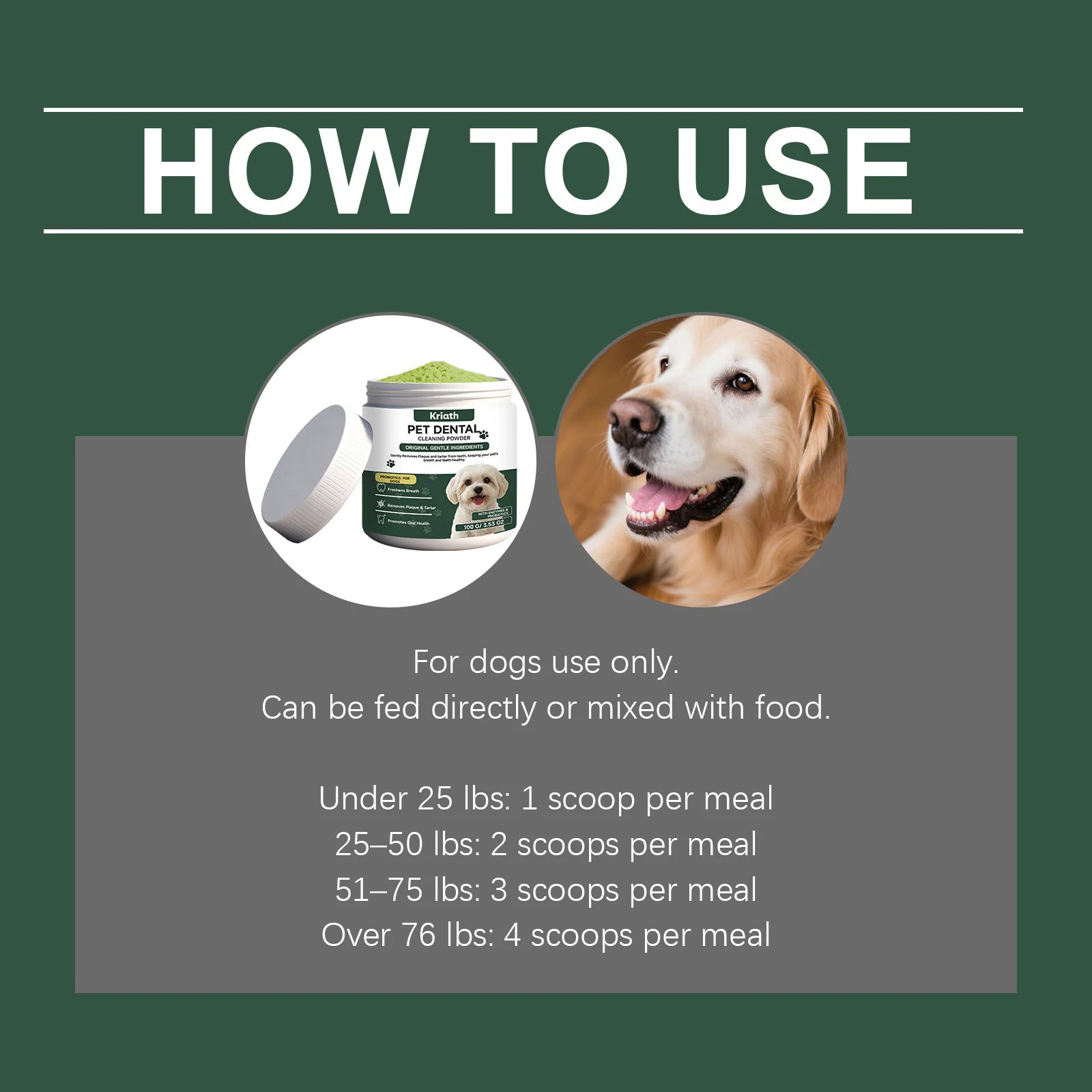 Plaque Defense Enzyme Formula Natural Pet Dental Powder