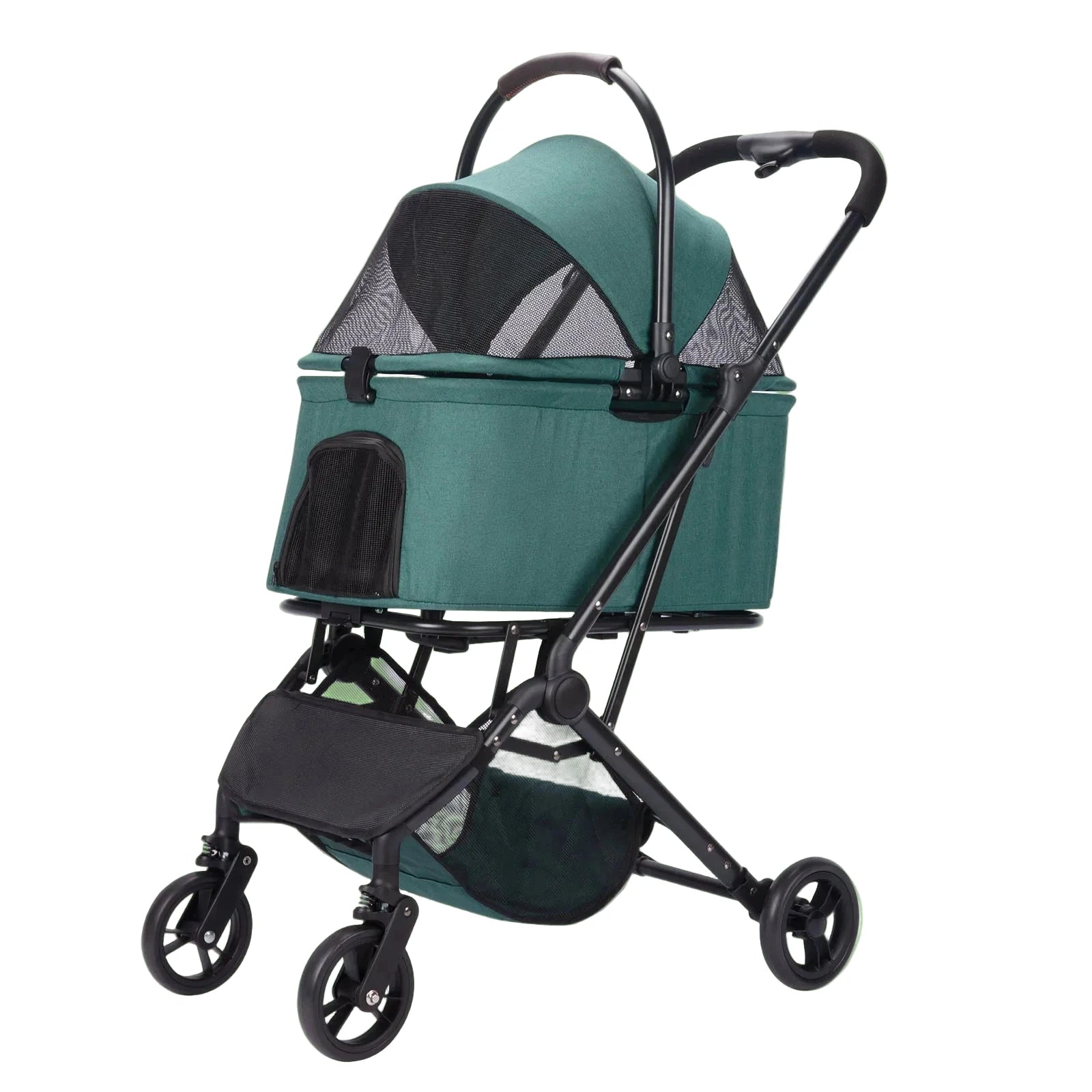 Cozy Dual Use Pet Stroller w/Detachable Carrier