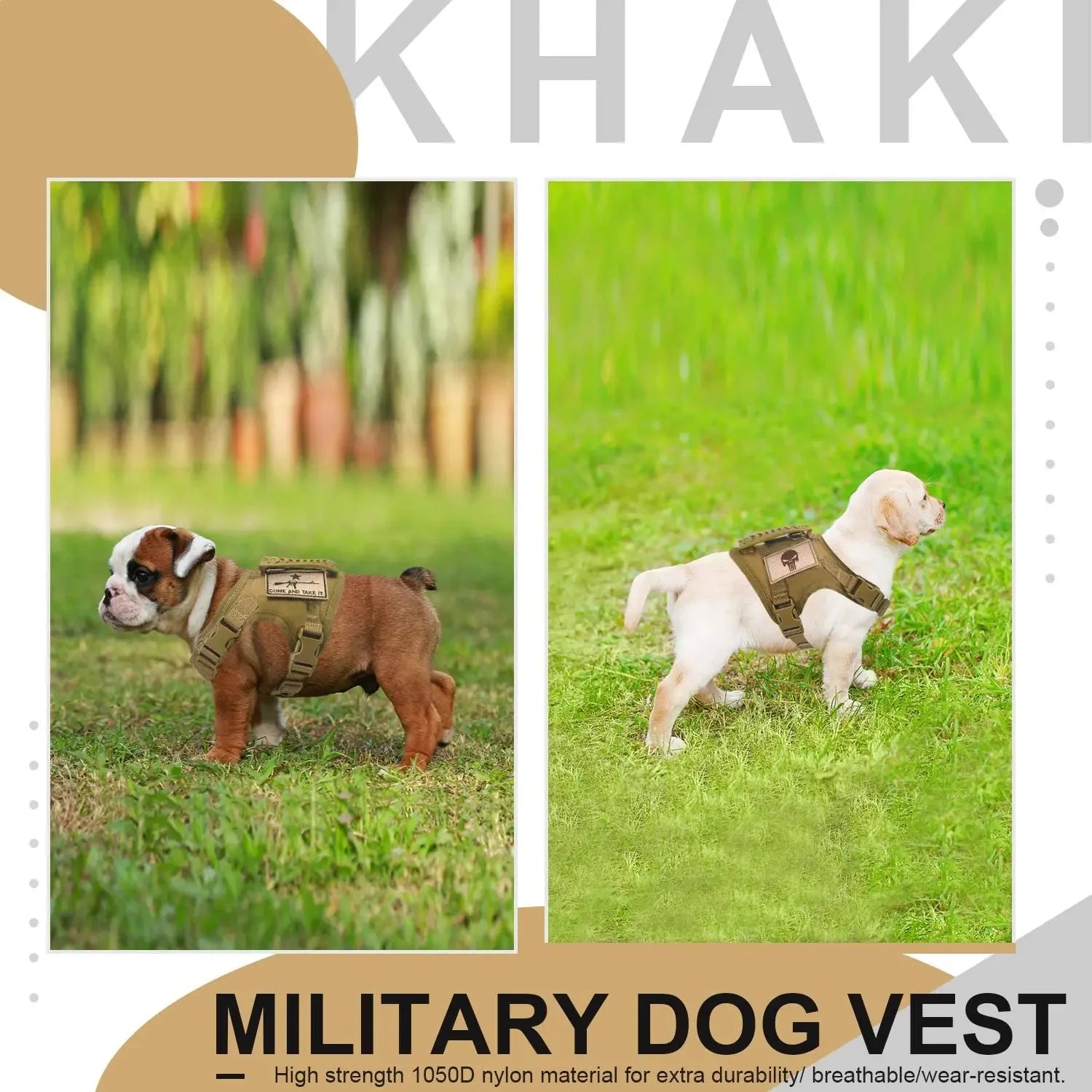 Small Dog Tactical Training Vest Harness