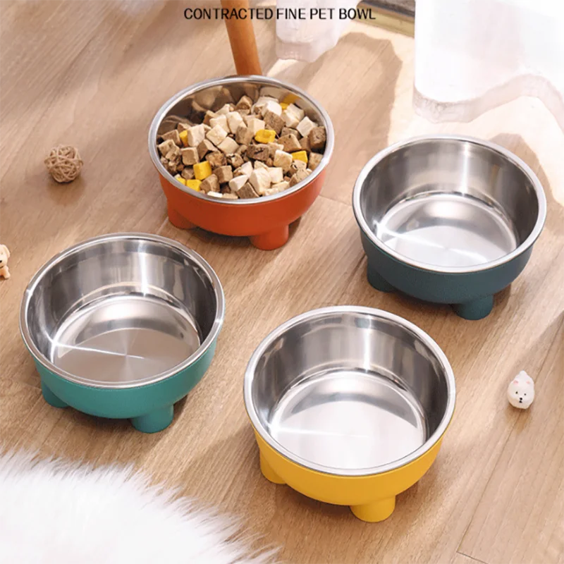 Thickened Stainless Steel Non-Slip Detachable Pet Bowl