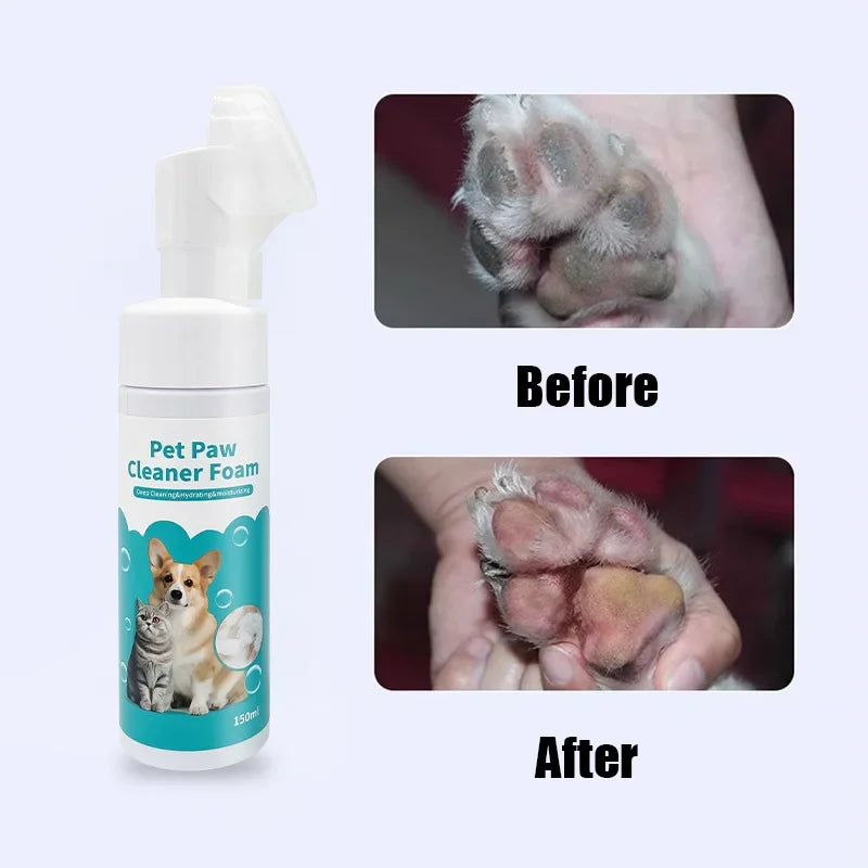 Water-Free Pet Paw Cleaning Foam