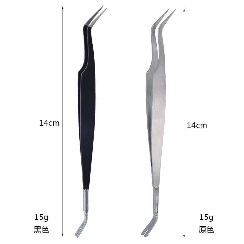 2-in-1 Stainless Steel Tick Removal Tweezers