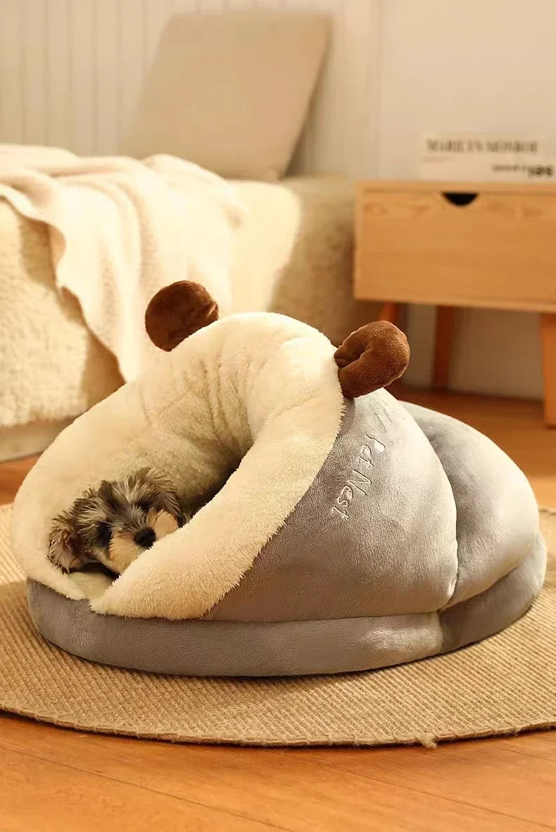 Cozy Plush Pet Sleeping Nest