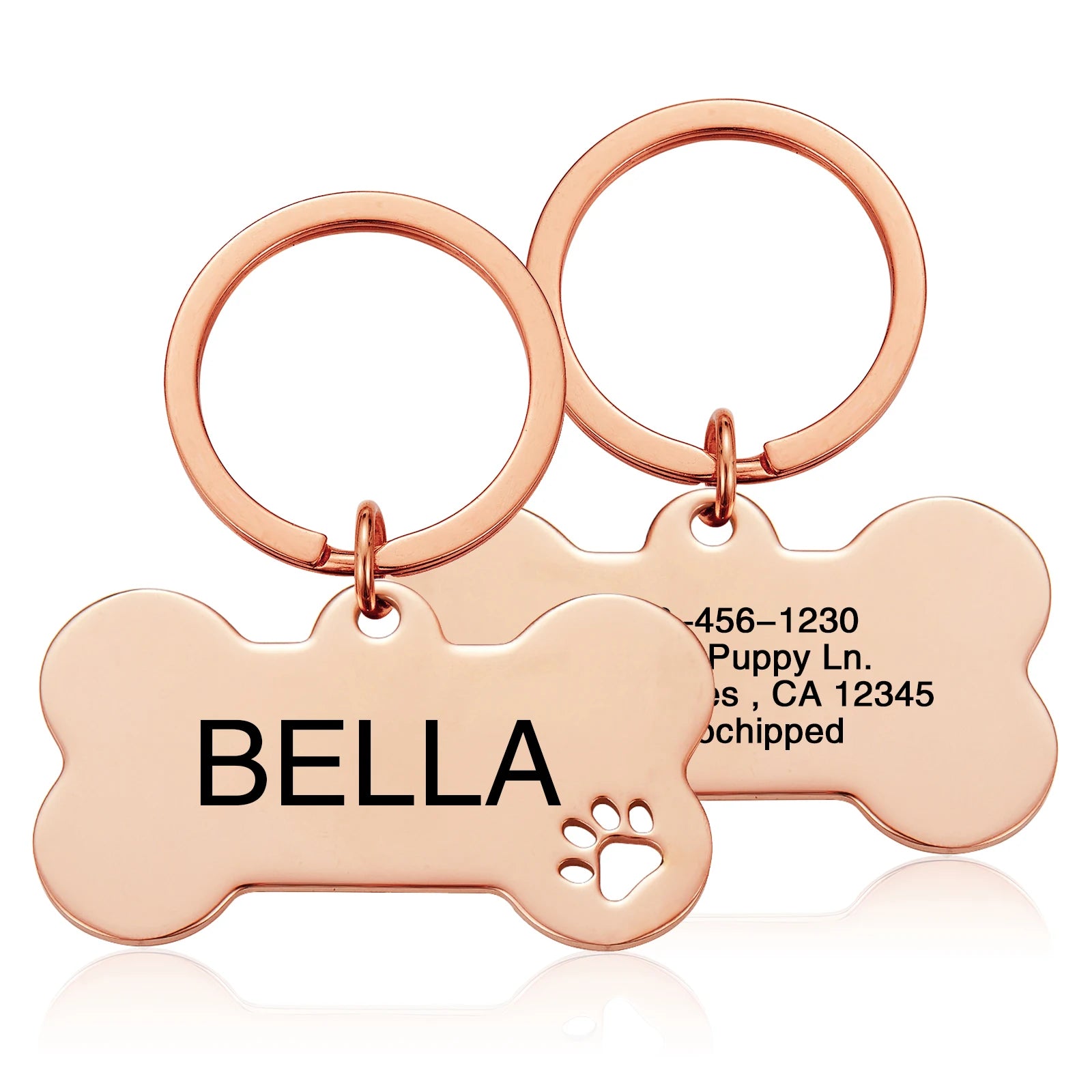 Stainless Steel Personalized Dog ID Tag