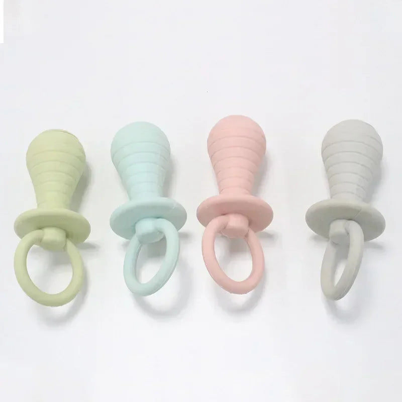 Rubber Squeaky Pacifier Dog Chew Toy