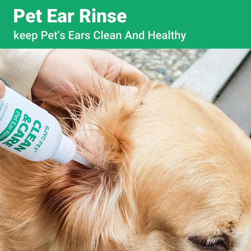 Coconut Oil & Aloe Vera Clean Care Pet Ear Rinse