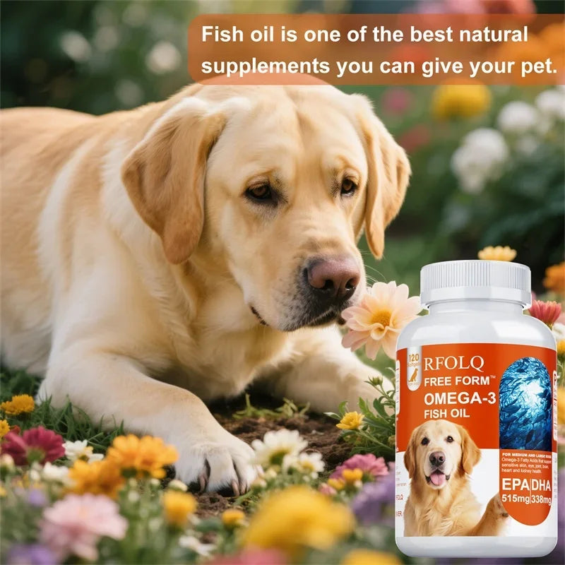 Deep-Sea Free Form OMEGA-3 Fish Oil Softgels For Dogs