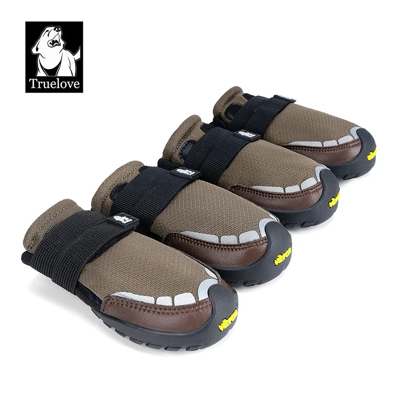 Truelove Explorer Reflective Durable Pet Training Boots w/Golden Vibram Soles
