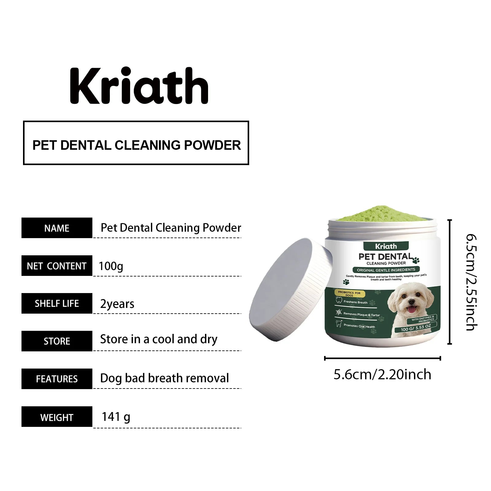 Plaque Defense Enzyme Formula Natural Pet Dental Powder