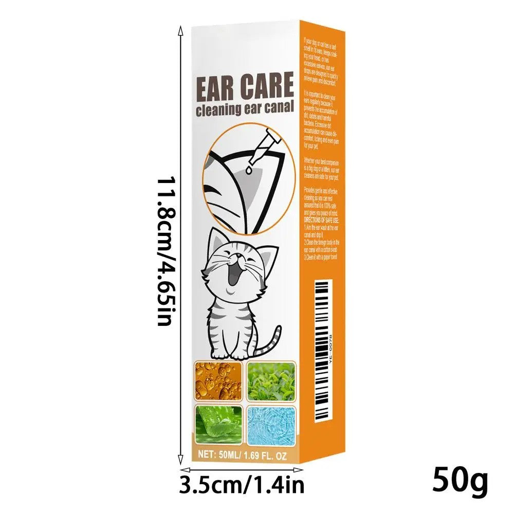 Pet Itch Relief Ear Care Cleaning & Deodorizing Drops