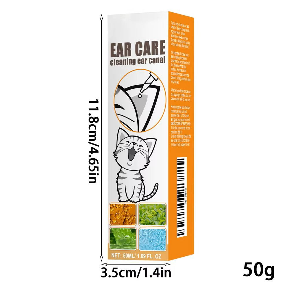 Itch Relief Pet Ear Care Cleaning & Deodorizing Drops