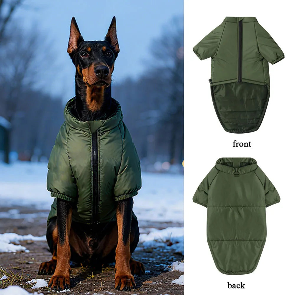 Windproof Cotton-Padded Thermal Pet Coat