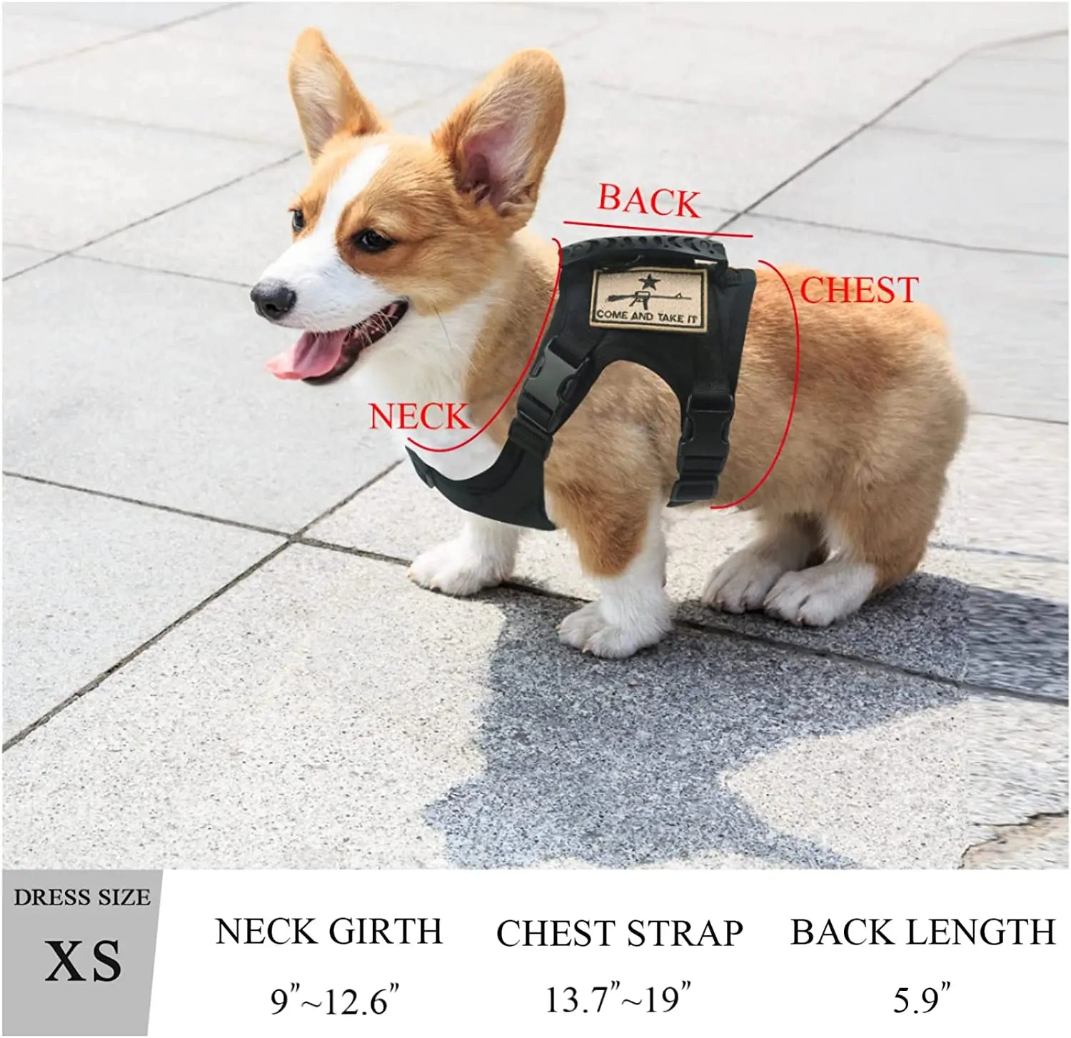 Small Dog Tactical Training Vest Harness