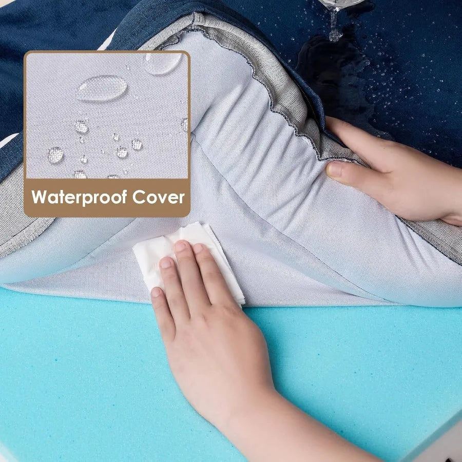 Orthopedic Non-Slip Pet Bed w/Waterproof Memory Foam & Supportive Sides