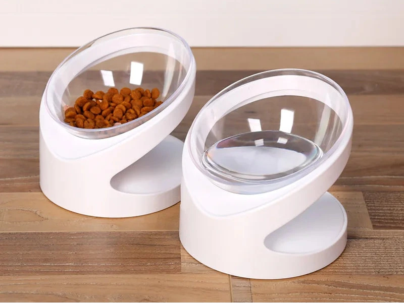 Anti-Slip High Tilted Neck Protector Pet Bowl