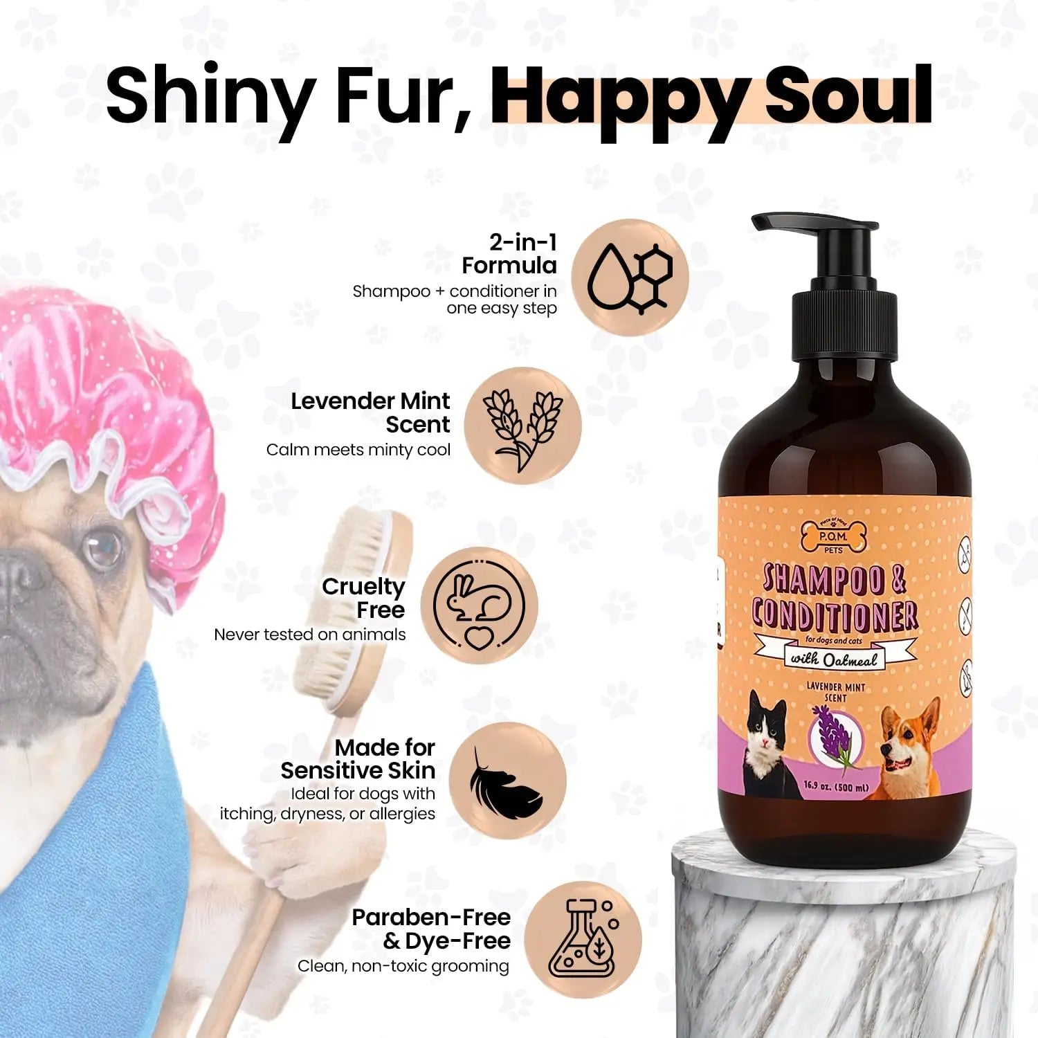2-in-1 Organic Dog Shampoo & Conditioner