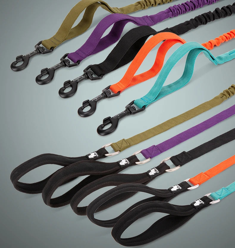 Flexible Cushioned Explosion-Proof Elastic Dog Leash
