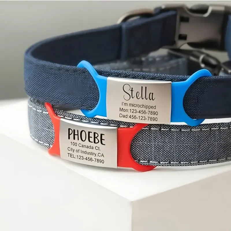 Custom Laser Engraved Pet ID Collar Charm